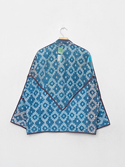The Ladhiya Quilted Indigo Kantha Jacket