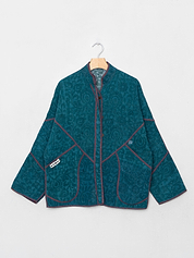 The Ladhiya Quilted Indigo Kantha Jacket