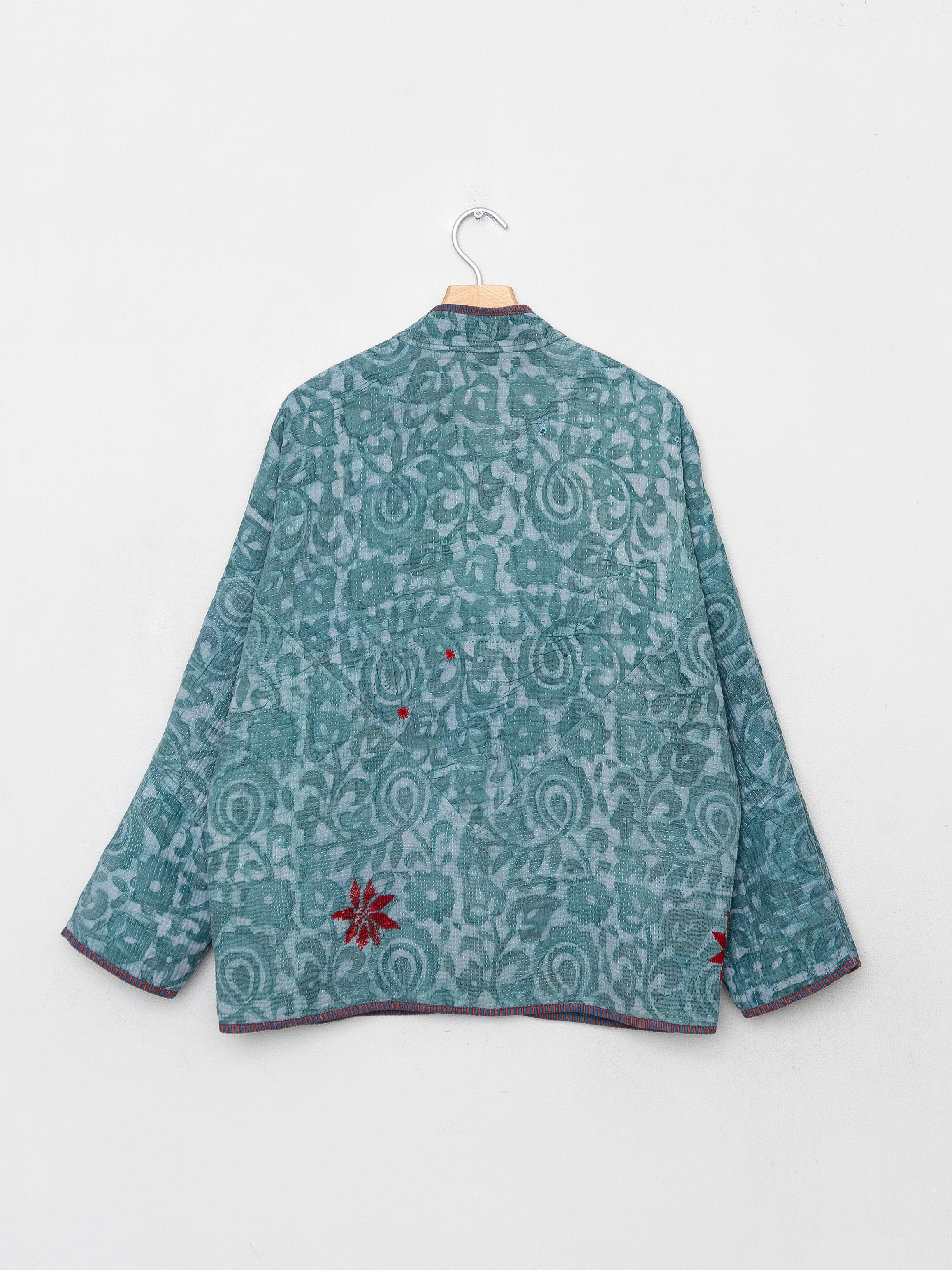 The Ladhiya Quilted Indigo Kantha Jacket