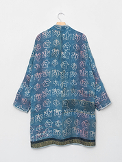 The Sai Quilted Indigo Kantha Coat
