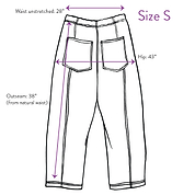 Verity & Daughters Janus Pant II ~ Colorblock Blue