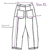 Verity & Daughters Janus Pant II ~ Colorblock Blue
