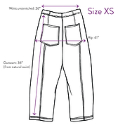 Verity & Daughters Janus Pant II ~ Colorblock Blue