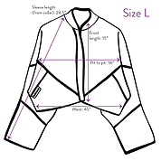 The Kaira Cropped Denim Jacket - Large