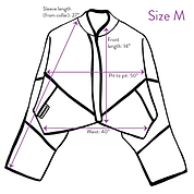 The Kaira Cropped Denim Jacket - Medium