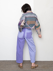 Verity & Daughters Barrel Leg Janus Pant - Lavender Mix