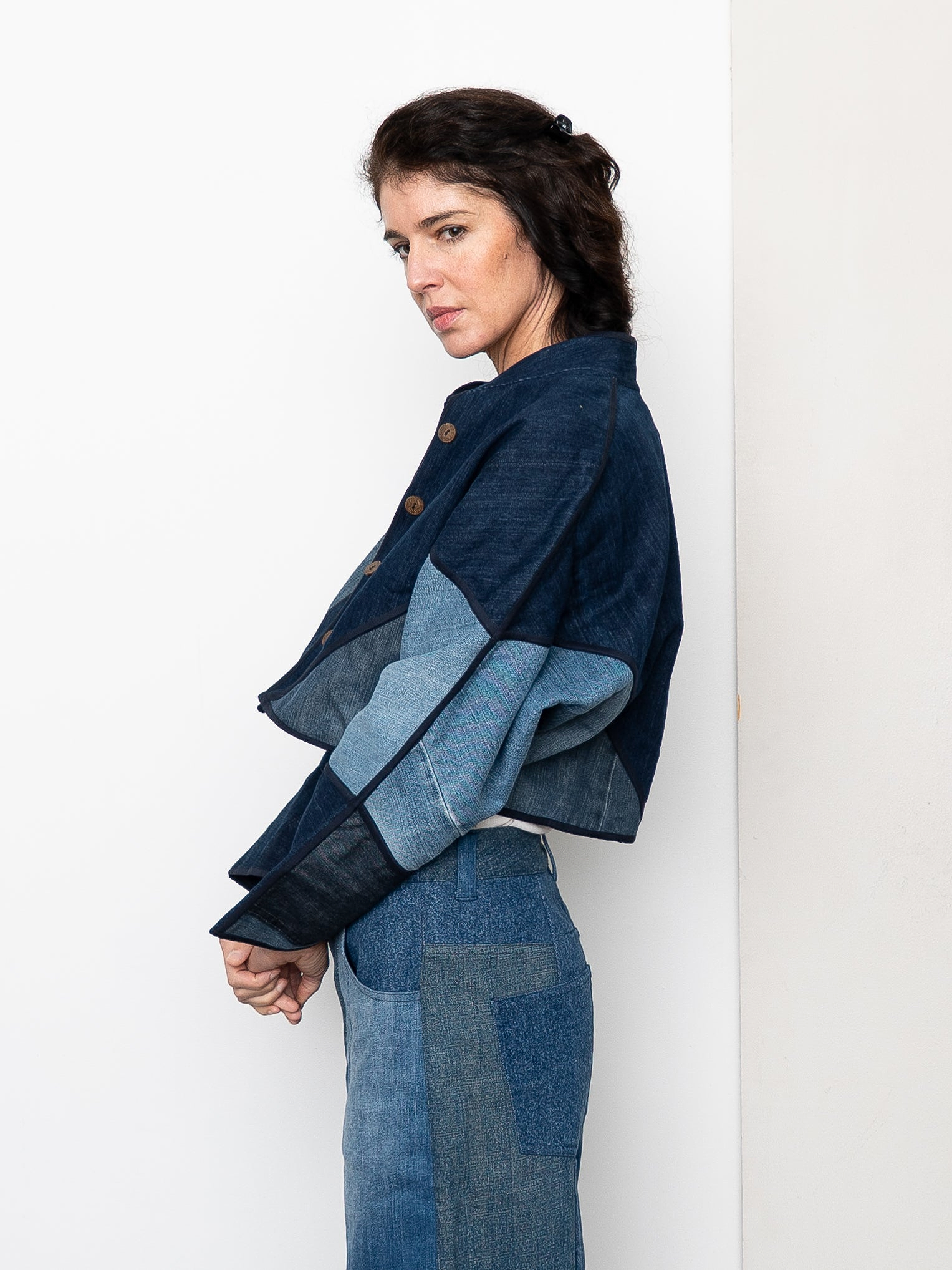 The Kaira Cropped Denim Jacket - Small