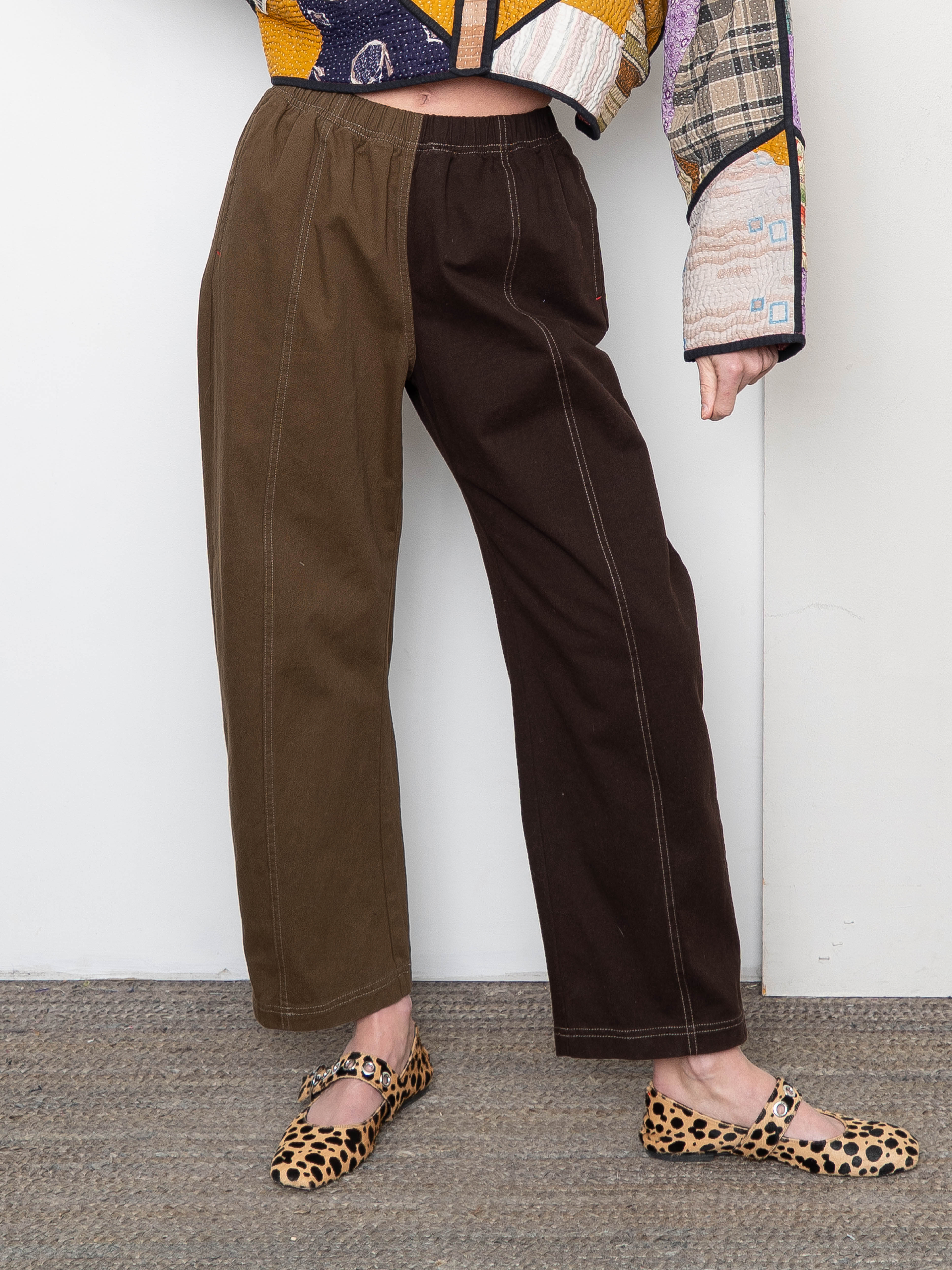 Verity & Daughters Barrel Leg Janus Pant - Espresso