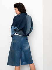 The Kaira Cropped Denim Jacket - Small