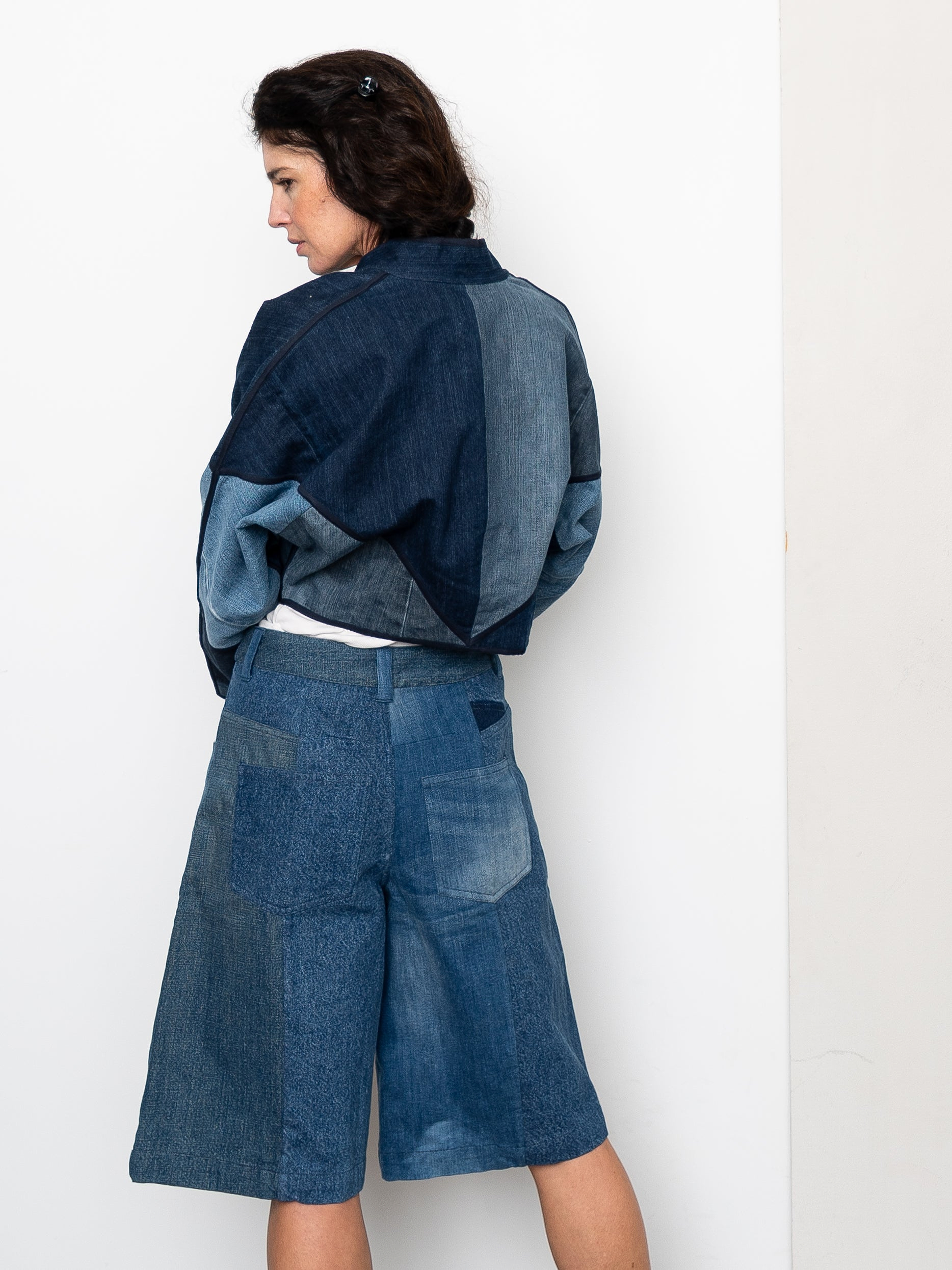 The Kaira Cropped Denim Jacket - Small