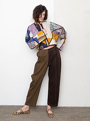 Verity & Daughters Barrel Leg Janus Pant - Espresso