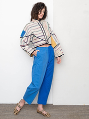 The Kaira Cropped Quilted Patchwork Kantha Jacket