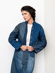 The Kaira Cropped Denim Jacket - Small