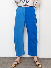 Verity & Daughters Barrel Leg Janus Pant - Cobalt Blue