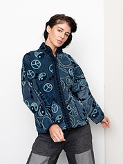 The Ladhiya Denim Suzani Jacket - Small
