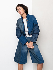 The Kaira Cropped Denim Jacket - Small