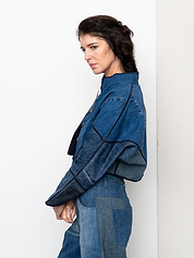 The Kaira Cropped Denim Jacket - Small