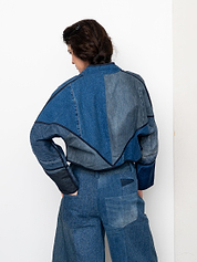 The Kaira Cropped Denim Jacket - Small