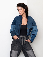 The Kaira Cropped Denim Jacket - Small