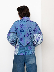 The Ladhiya Denim Suzani Jacket - Small