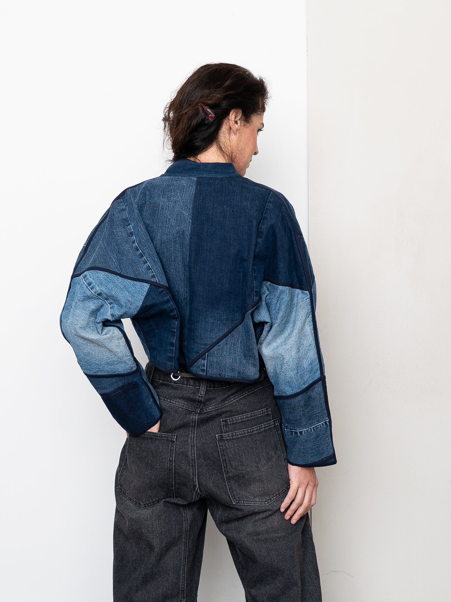 The Kaira Cropped Denim Jacket - Small