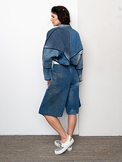 The Kaira Cropped Denim Jacket - Small