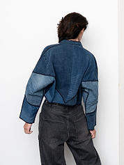 The Kaira Cropped Denim Jacket - Small