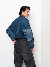 The Kaira Cropped Denim Jacket - Small
