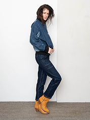 The Veda Denim Bomber Jacket - Medium