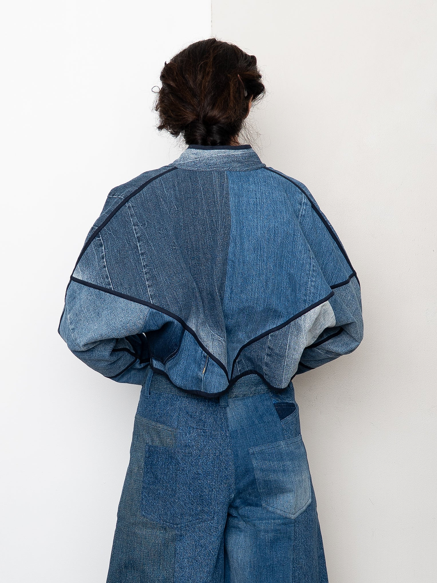 The Kaira Cropped Denim Jacket - Small