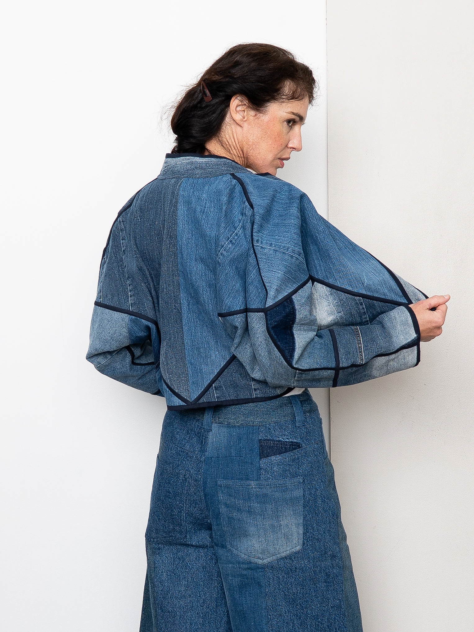 The Kaira Cropped Denim Jacket - Small