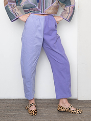 Verity & Daughters Barrel Leg Janus Pant - Lavender Mix