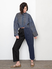 Verity & Daughters Barrel Leg Janus Pant - Ink