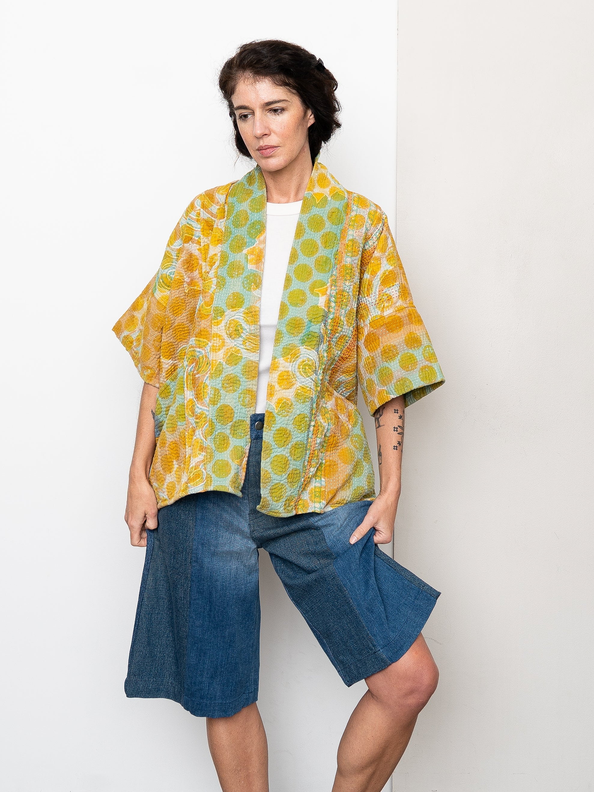 The Gita Short Sleeve Quilted Jacket