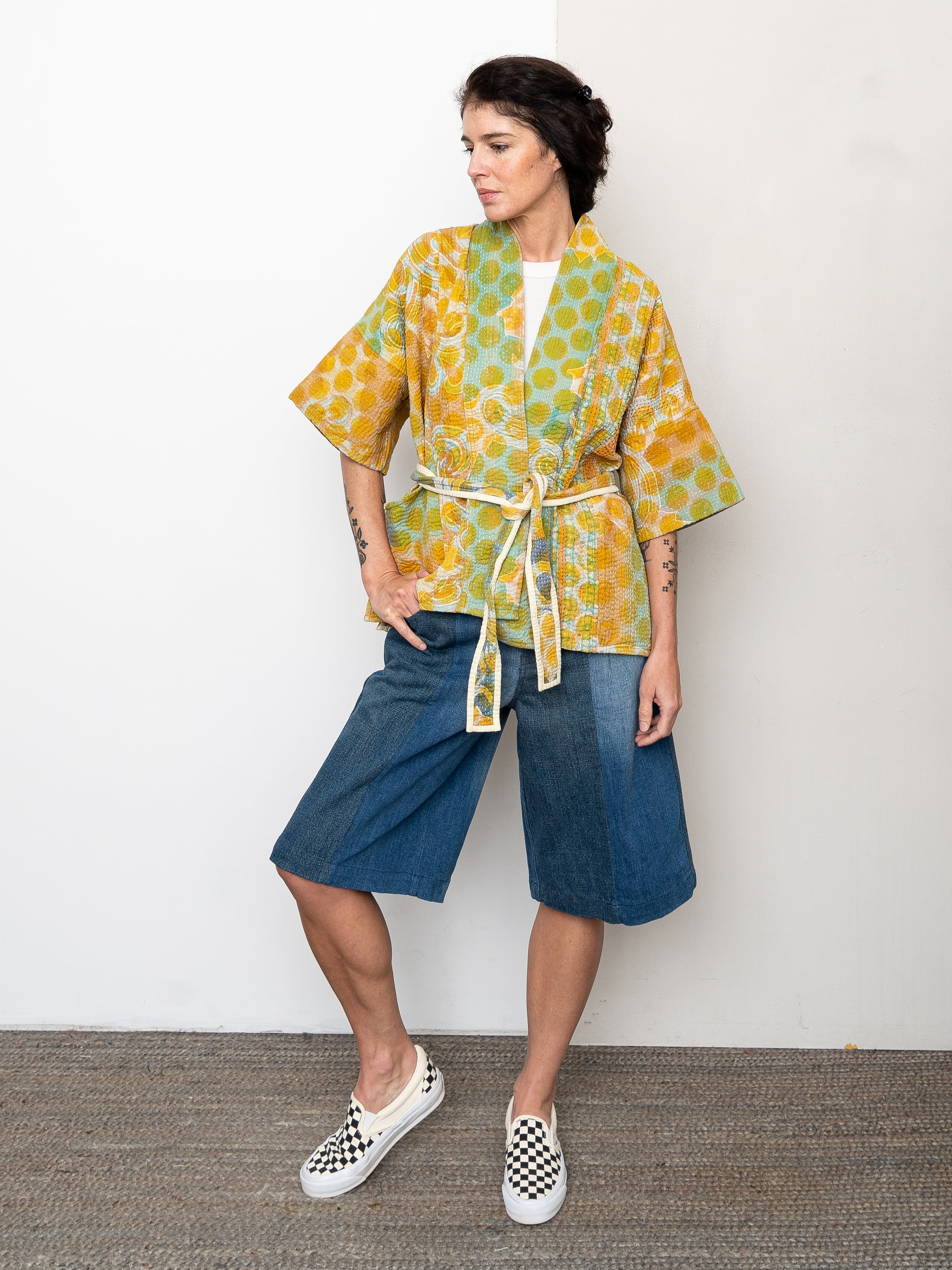 The Gita Short Sleeve Quilted Jacket