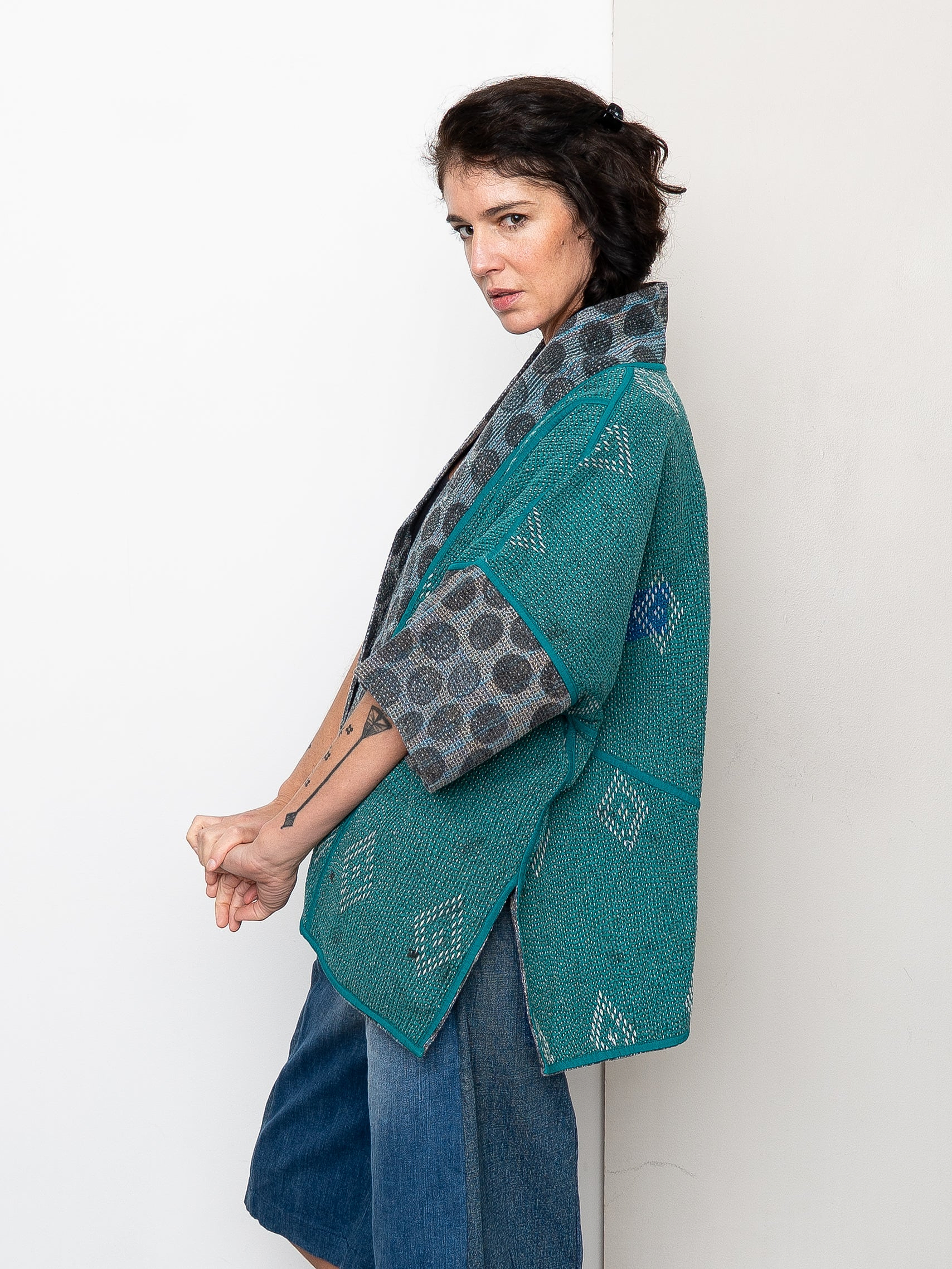 The Gita Short Sleeve Quilted Jacket