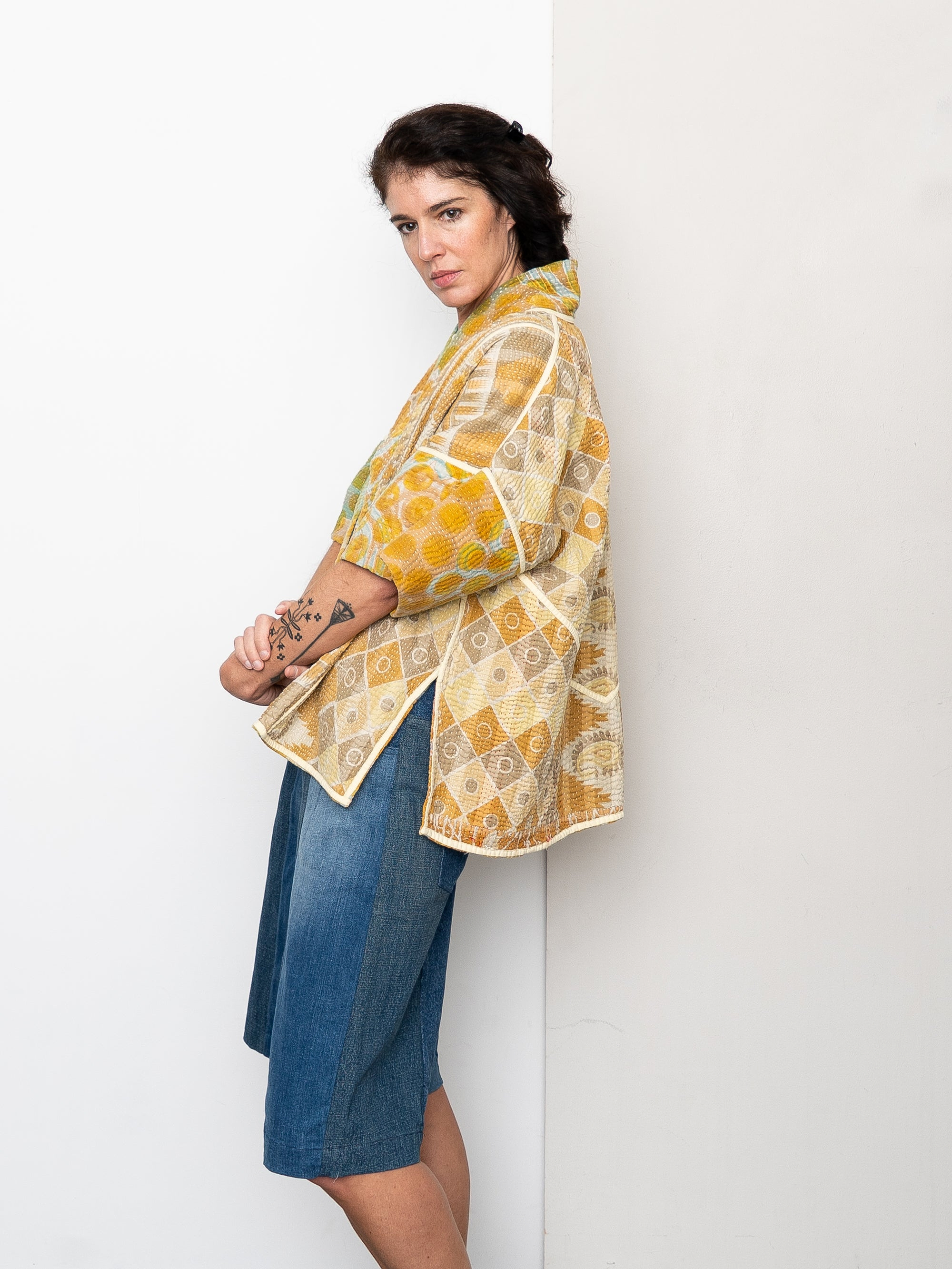 The Gita Short Sleeve Quilted Jacket