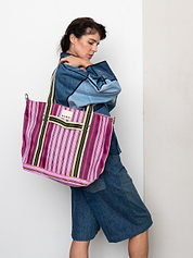 The Goa Recycled Nylon Travel Tote - Tulip Bud