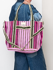 The Goa Recycled Nylon Travel Tote - Tulip Bud