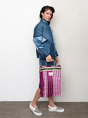 The Goa Market Recycled Nylon Tote Bag - Tulip Bud