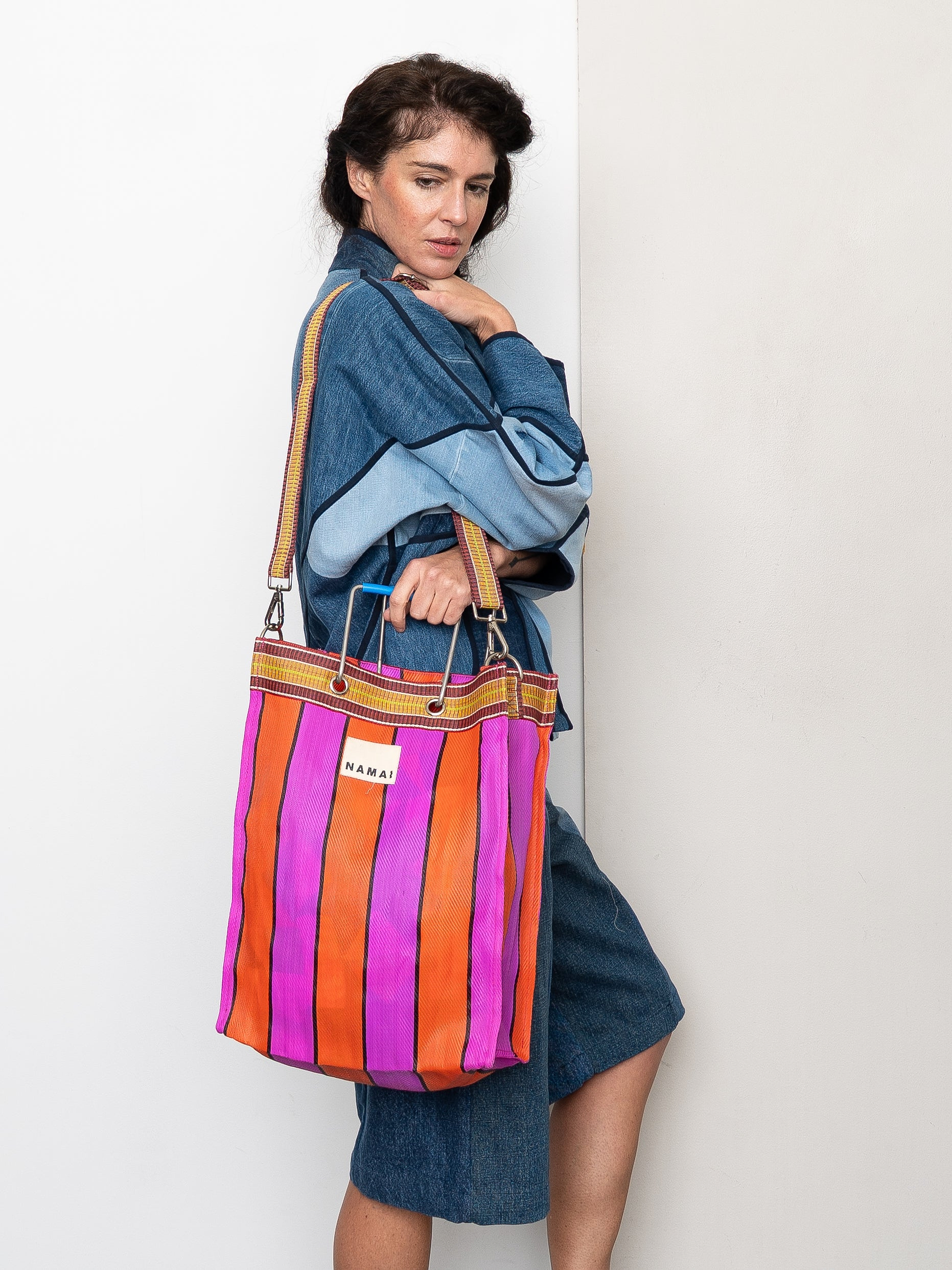 The Goa Market Recycled Nylon Tote Bag- Melon Pop