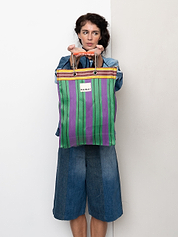 The Goa Market Recycled Nylon Tote Bag- Grape Verde