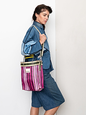The Goa Mini Market Recycled Nylon Tote Bag - Tulip Bud