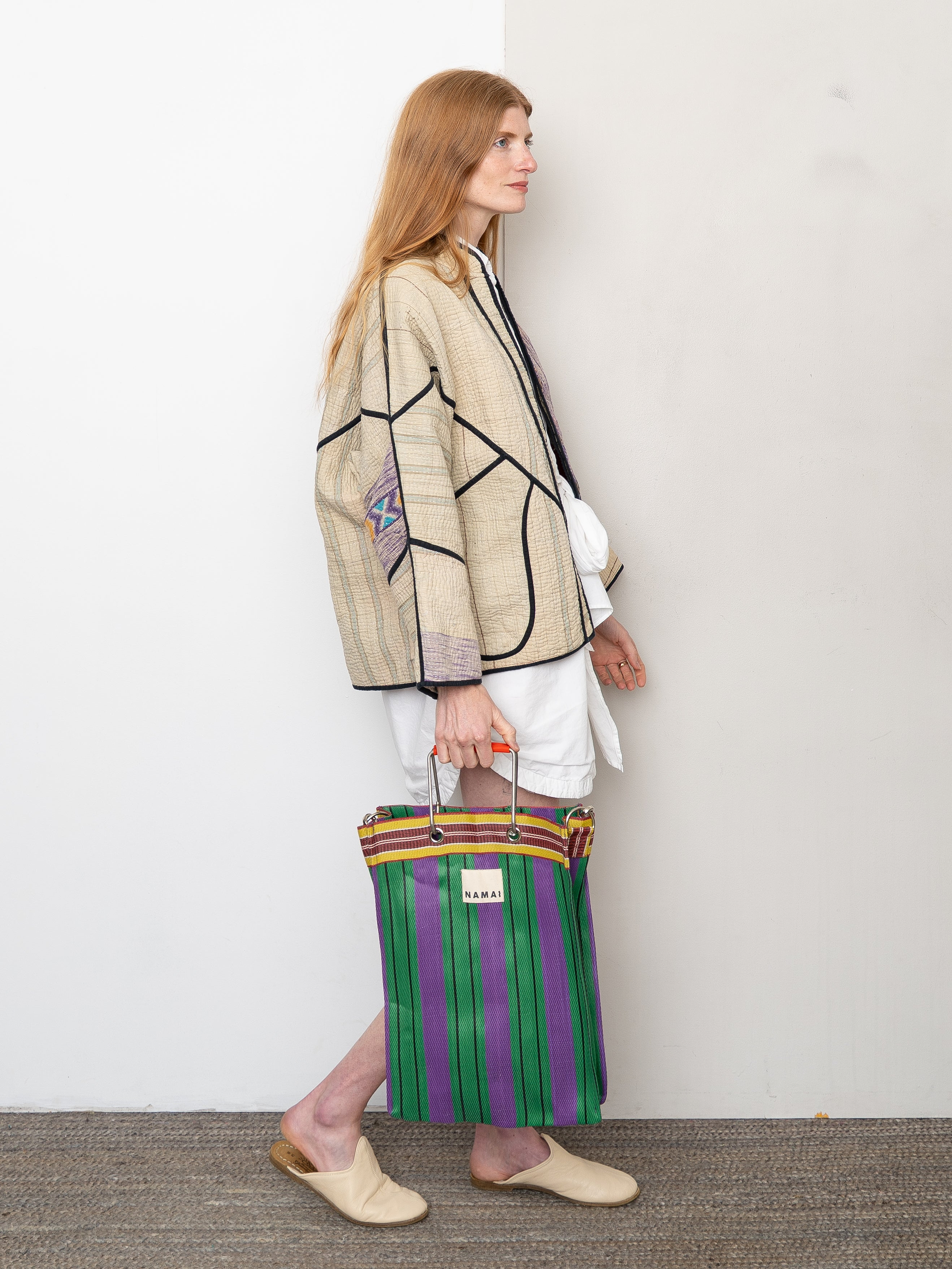 The Goa Market Recycled Nylon Tote Bag- Grape Verde