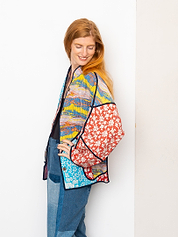 The Ladhiya Quilted Patchwork Kantha Jacket