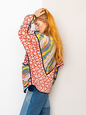 The Ladhiya Quilted Patchwork Kantha Jacket