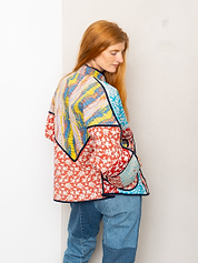 The Ladhiya Quilted Patchwork Kantha Jacket