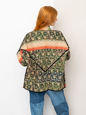The Ladhiya Quilted Patchwork Kantha Jacket