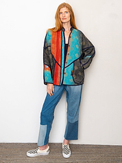 The Ladhiya Quilted Patchwork Kantha Jacket