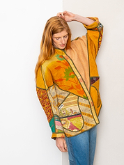 The Ladhiya Quilted Patchwork Kantha Jacket